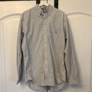 LT - Polo Ralph Lauren Blue and White Checkered Shirt